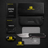 BOONEFORGE Steelwrath Premium EDC Flipper knife  ( 3.23'' Satin 14C28N Blade & Black G10 Handle) - BF010